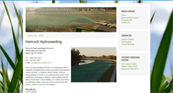 Desktop Screenshot of hancockhydroseeding.com
