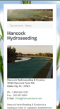 Mobile Screenshot of hancockhydroseeding.com